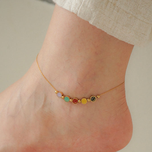 Molly Happy Face Anklet