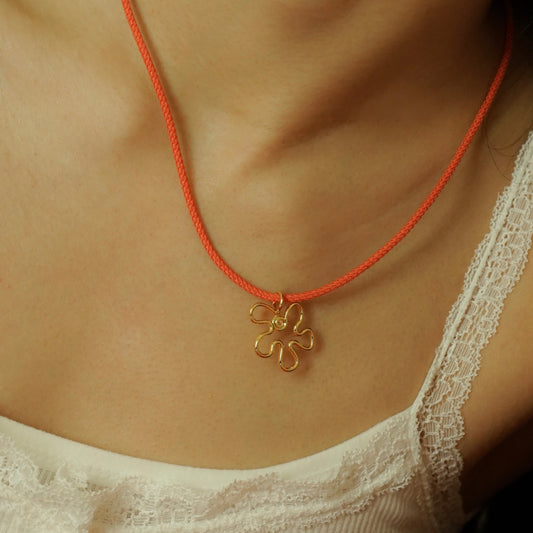 Briar Flower Cord Necklace