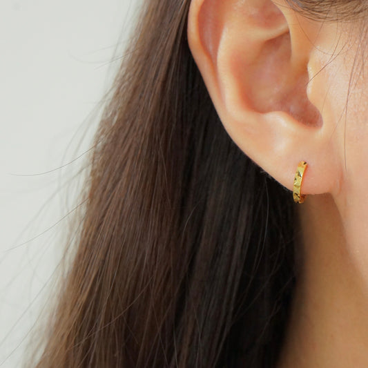 Alayna Huggie Earrings (Gold)