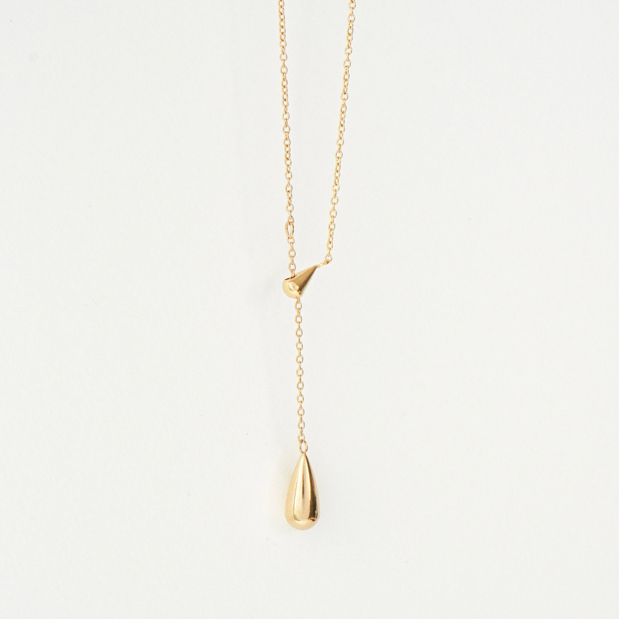 Baylee Droplet Necklace (Gold)