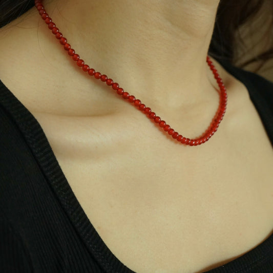 Lilith Red Agate Necklace