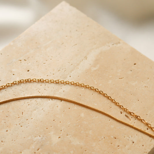 Olivia Layered Necklace (Gold)